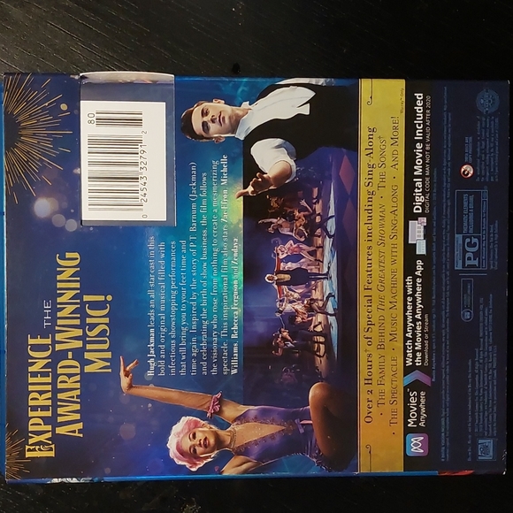5/$25 The Greatest Showman, DVD, BluRay & Sing-a-Long Editions - Picture 2 of 6